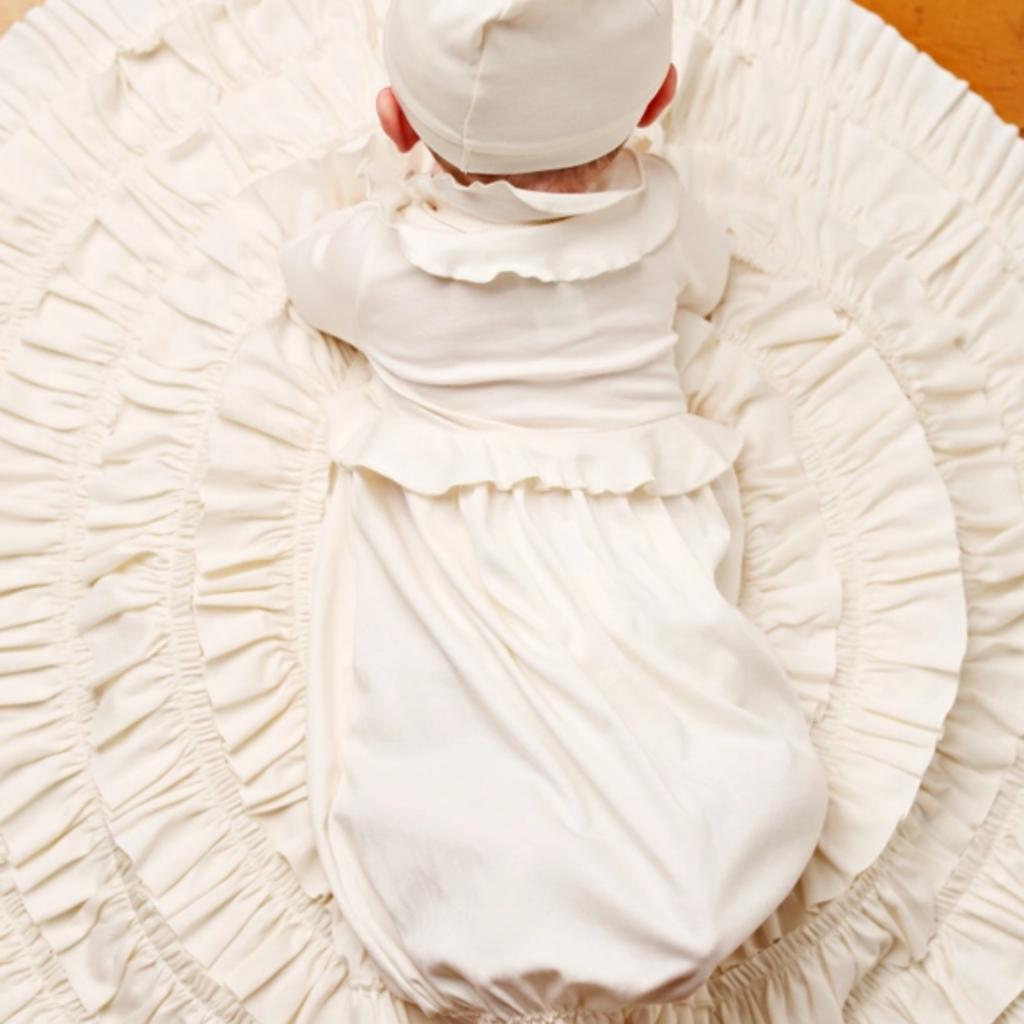LEMON LOVES LAYETTE JENNA GOWN W/BIJOU HAT