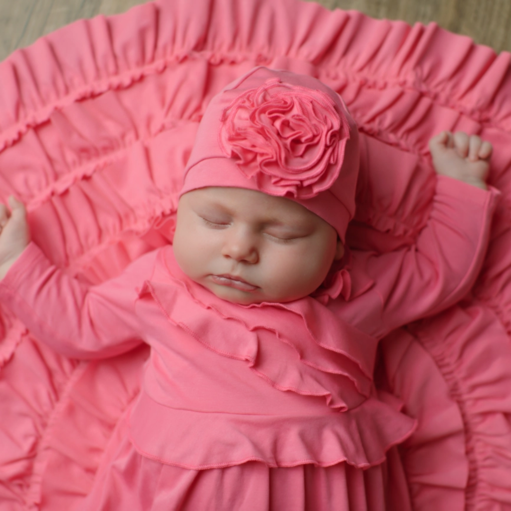 LEMON LOVES LAYETTE JENNA GOWN W/BIJOU HAT
