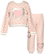Baby Sara L/S TOP, JOGGER SET W/FAUX HEART