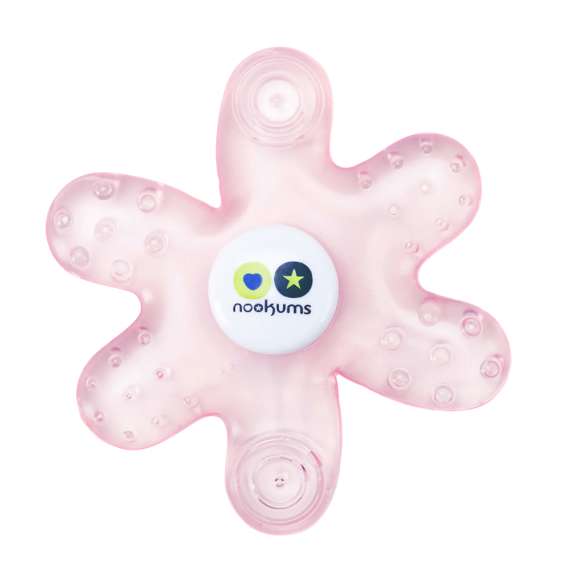 NOOKUMS PACI PLUSHIES-PINK TEETHER