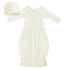 LEMON LOVES LAYETTE JENNA GOWN W/BIJOU HAT