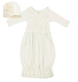 LEMON LOVES LAYETTE JENNA GOWN W/BIJOU HAT