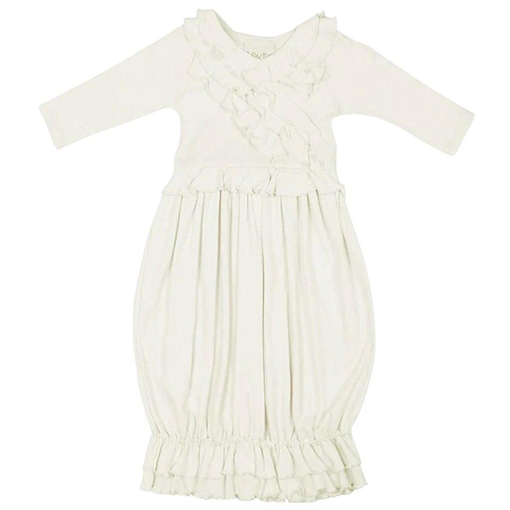 LEMON LOVES LAYETTE JENNA GOWN W/BIJOU HAT
