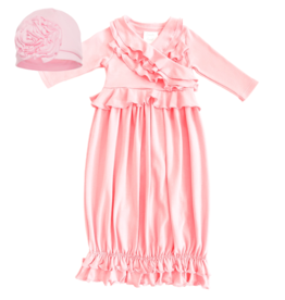 LEMON LOVES LAYETTE JENNA GOWN W/BIJOU HAT