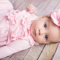 LEMON LOVES LAYETTE JENNA GOWN W/BIJOU HAT