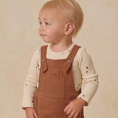 QUINCY MAE RIBBED BODYSUIT, 2 PK || CEDAR MICRO STRIPE, ACORNS