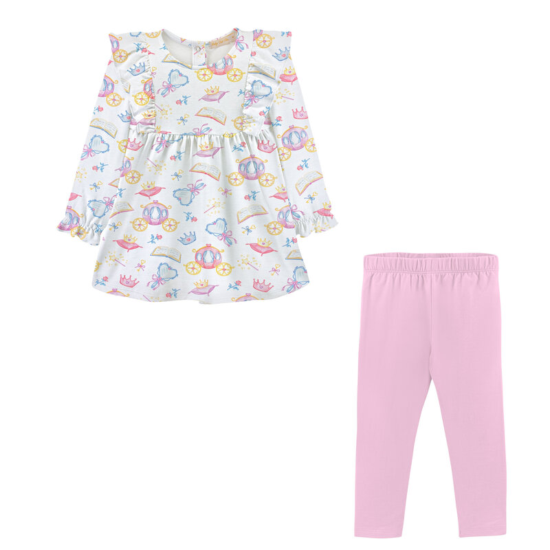 BABY CLUB CHIC once upon a time ruffled leggings set