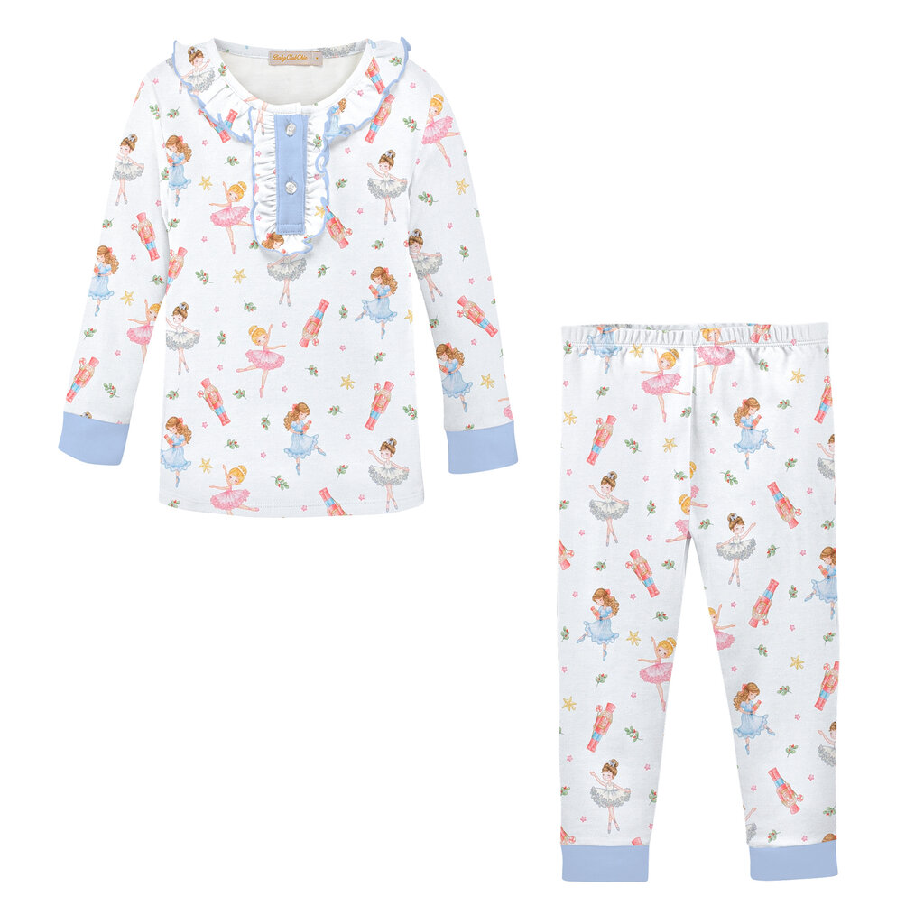 BABY CLUB CHIC pink nutcracker printed kid set