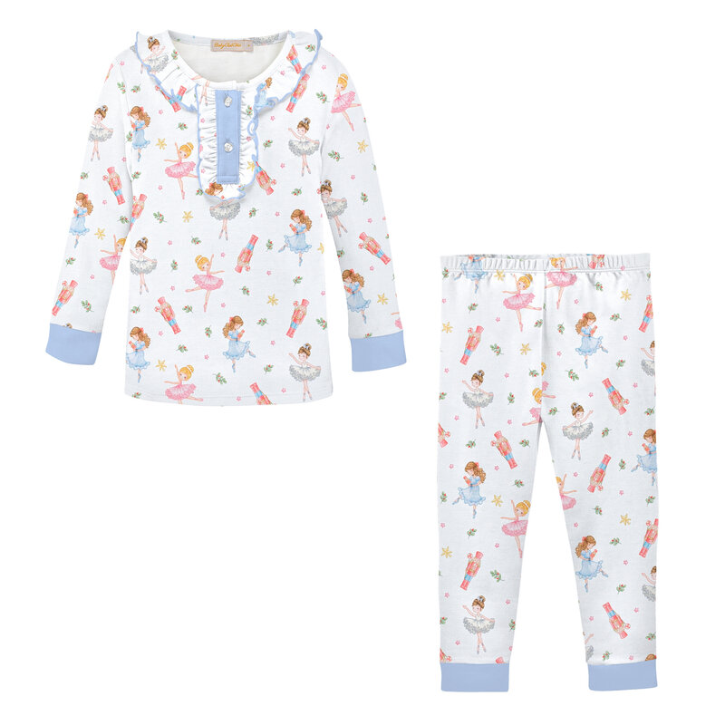 BABY CLUB CHIC pink nutcracker printed kid set