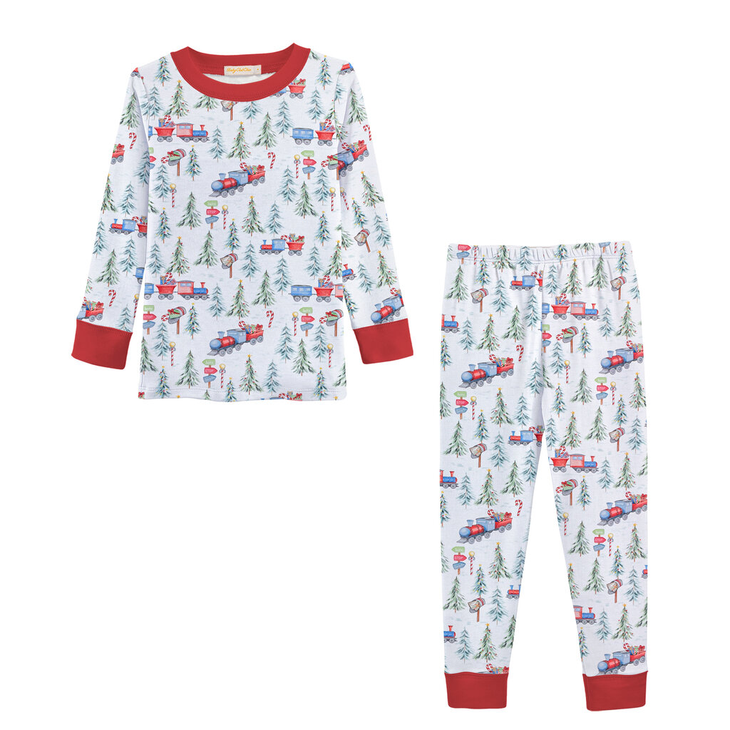 BABY CLUB CHIC polar express printed kid set