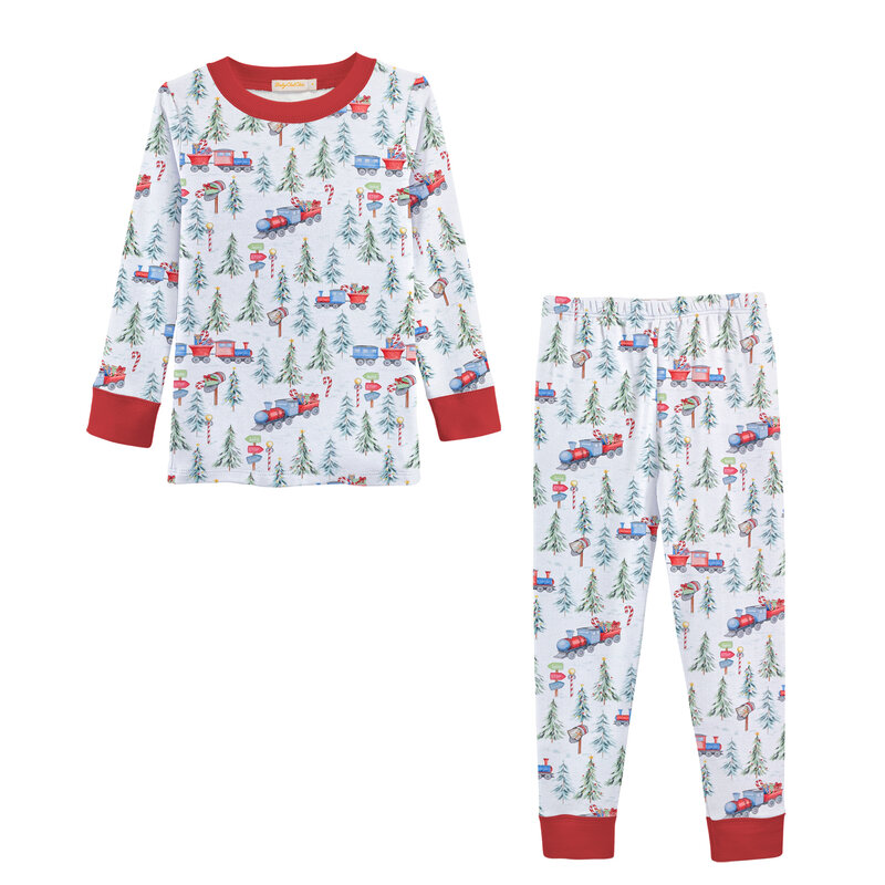 BABY CLUB CHIC polar express printed kid set