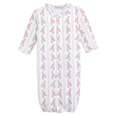 BABY CLUB CHIC soft roses printed conv. gown w/ruffle