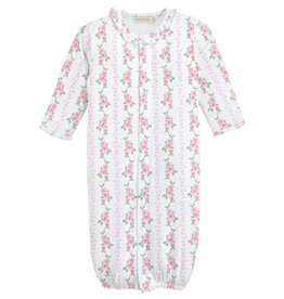 BABY CLUB CHIC soft roses printed conv. gown w/ruffle