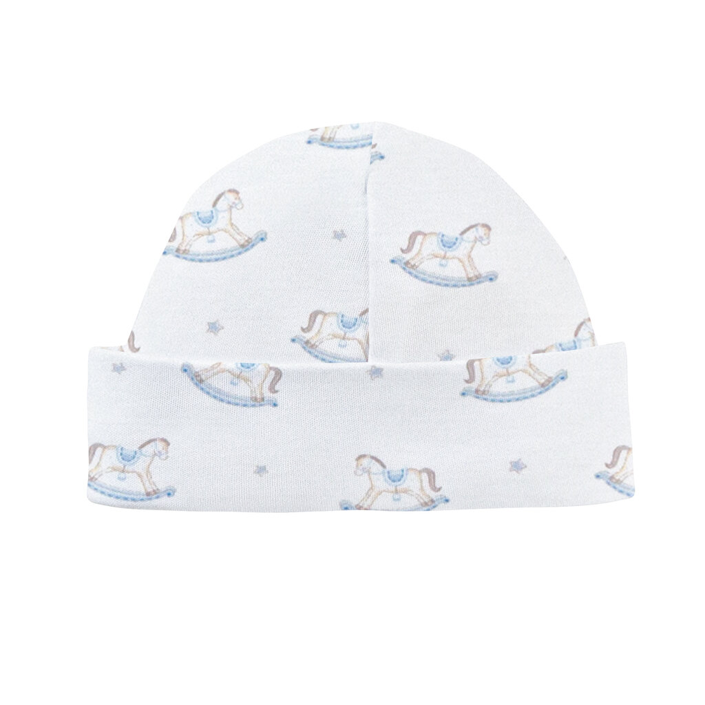 BABY CLUB CHIC tiny rocking horse printed round hat