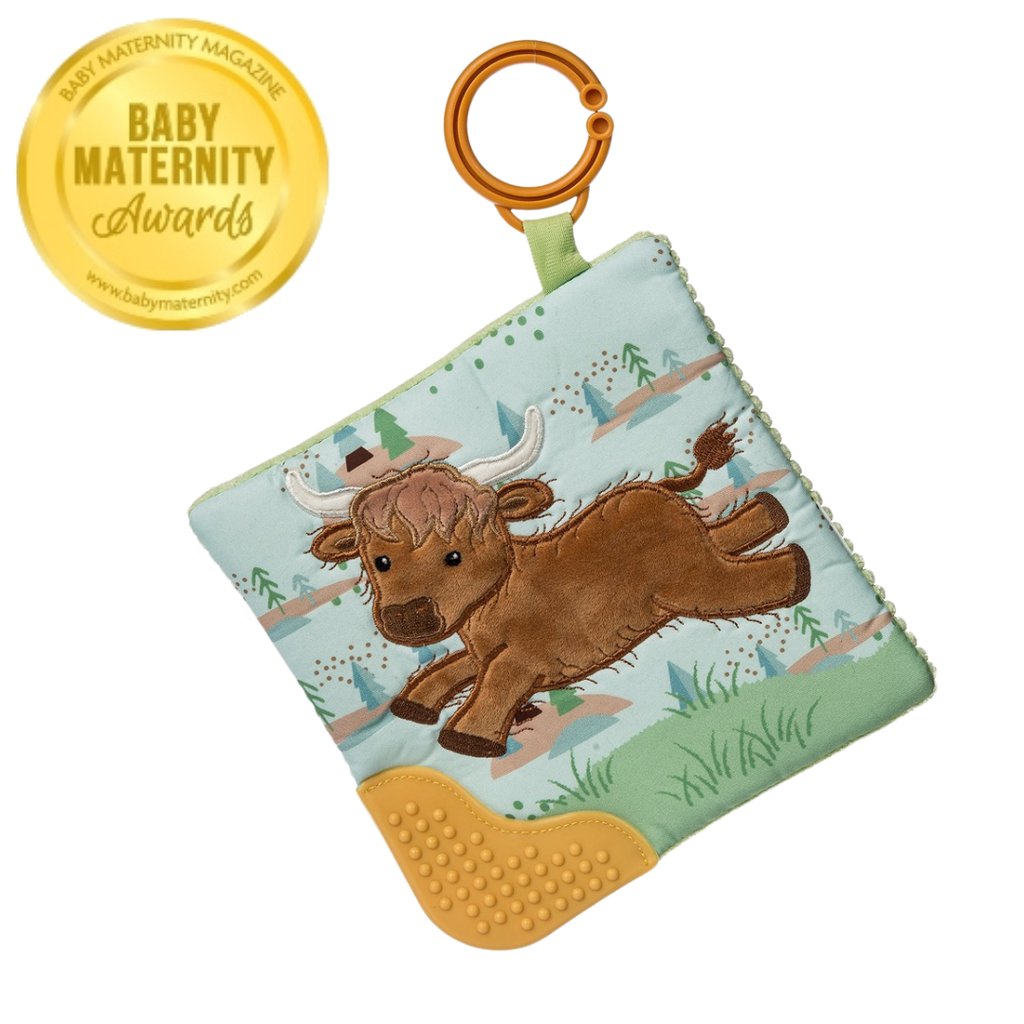 MARY MEYER HETTY HIGHLAND COW CRINKLE TEETHER