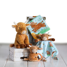 MARY MEYER HETTY HIGHLAND COW CRINKLE TEETHER