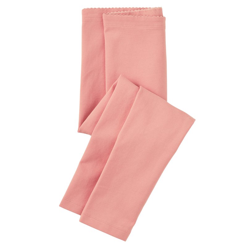 Girl's Solid Leggings Dusty Coral