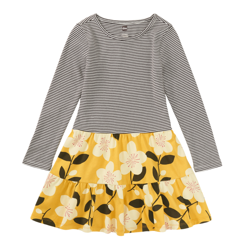 Girl's Tiered Skirted Twirl Dress Plum Blossom