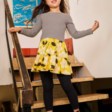 Girl's Tiered Skirted Twirl Dress Plum Blossom