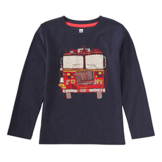 Boy's Fire Truck Graphic Tee Indigo