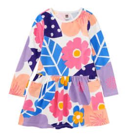 LS Pocket Dress Oversized Cherry Blossoms