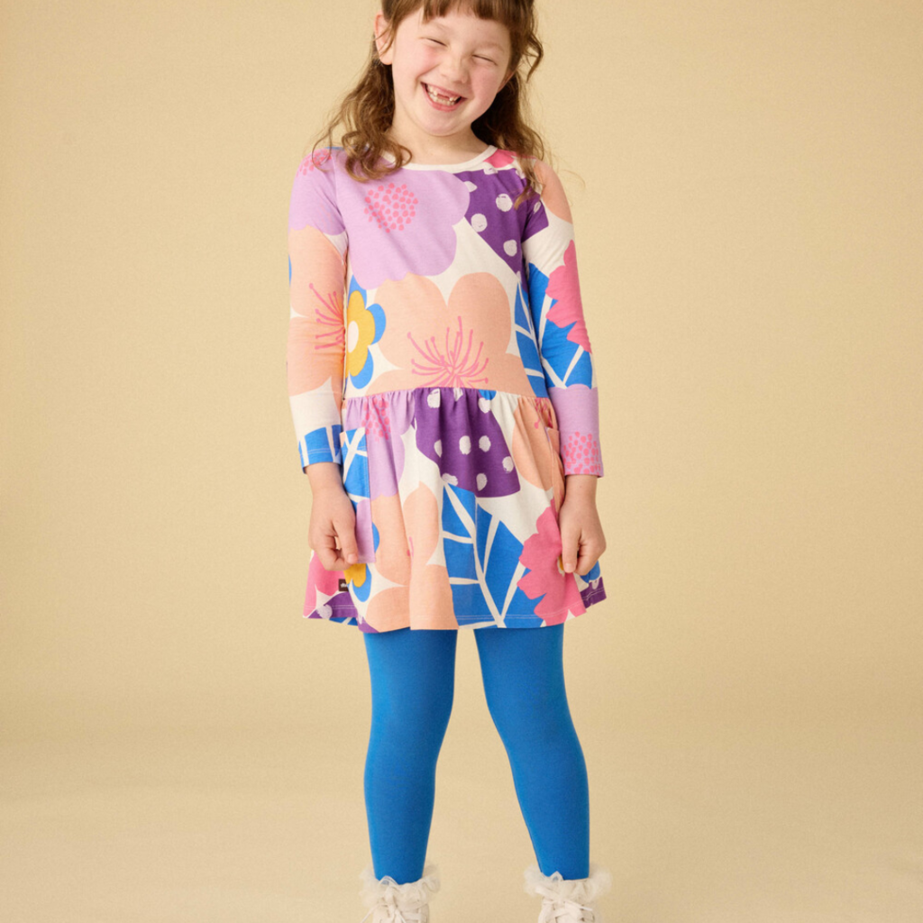 LS Pocket Dress Oversized Cherry Blossoms