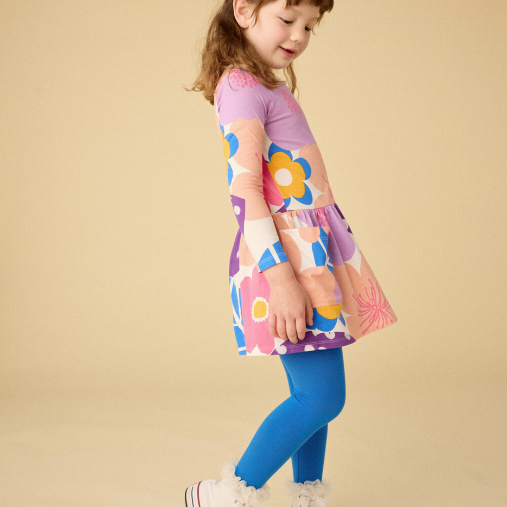 LS Pocket Dress Oversized Cherry Blossoms