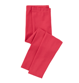Girl's Solid Leggings-Astible Pink