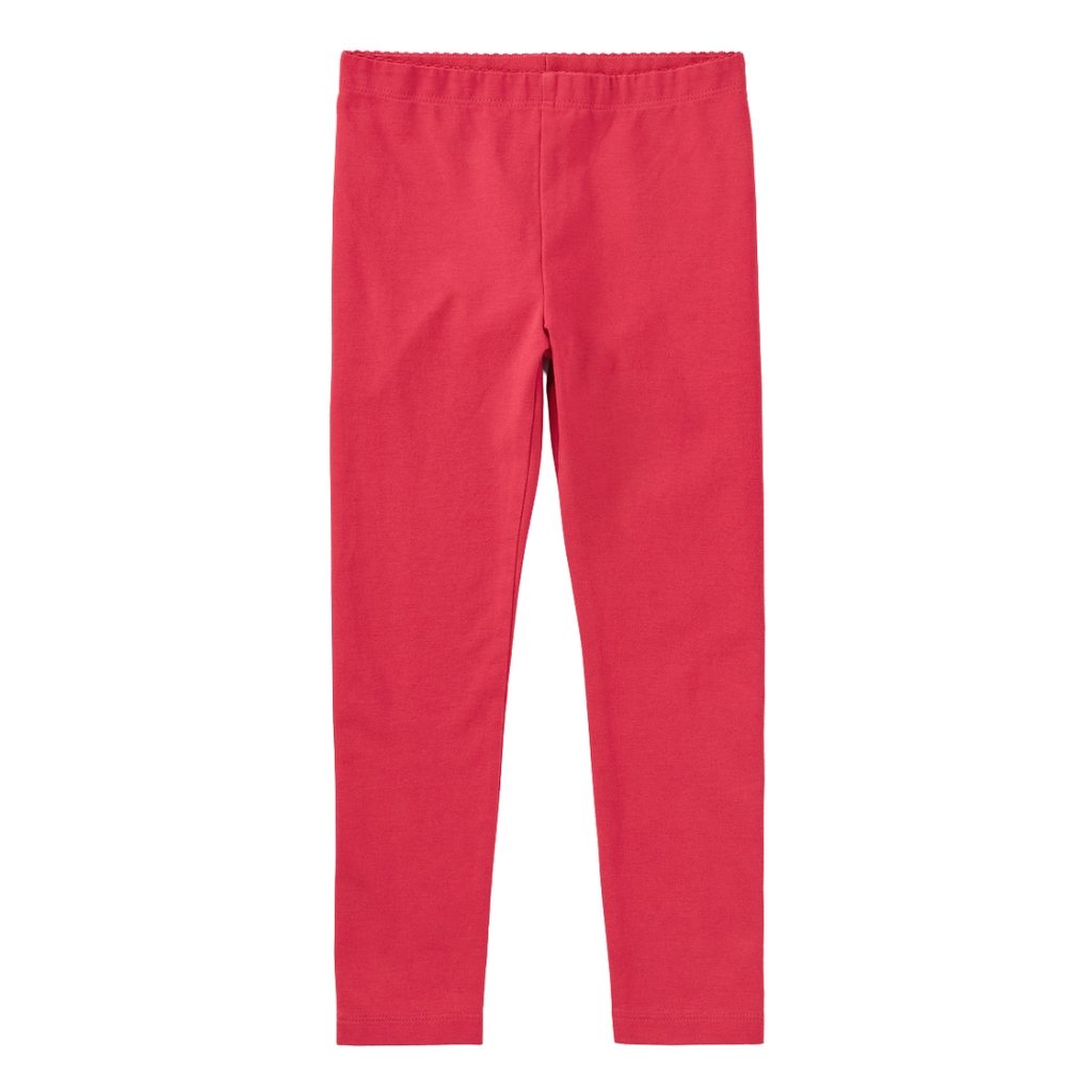 Girl's Solid Leggings-Astible Pink