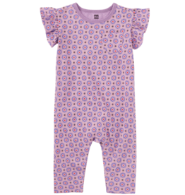 Ruffle Sleeve Romper-Korean Tiles