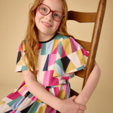 Butterfly Sleeve Dress-Pojagi Patchwork