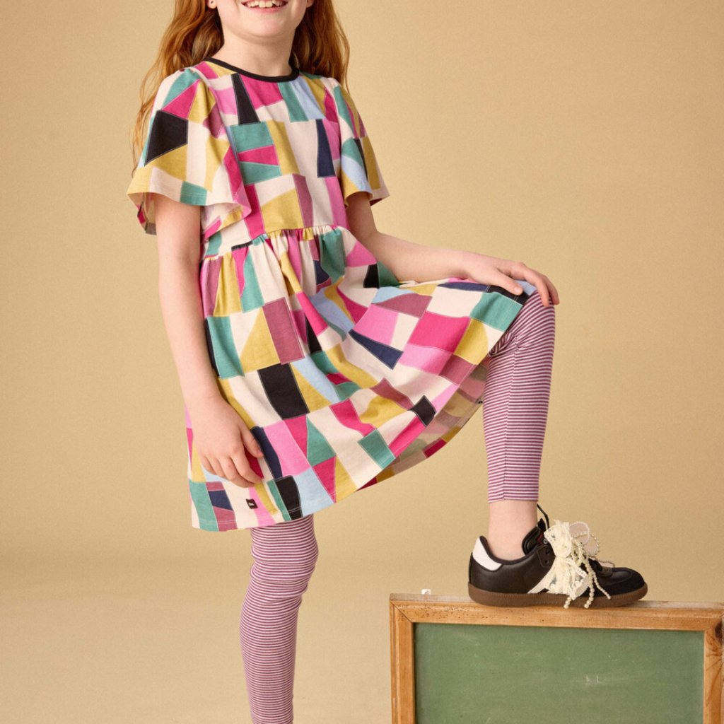 Butterfly Sleeve Dress-Pojagi Patchwork