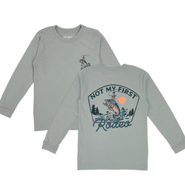 TINY WHALES INC "FIRST RODEO" L/S SHIRT GRANITE