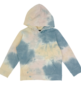 TINY WHALES INC "GALAXY" HOODIE MULTI TIE DYE