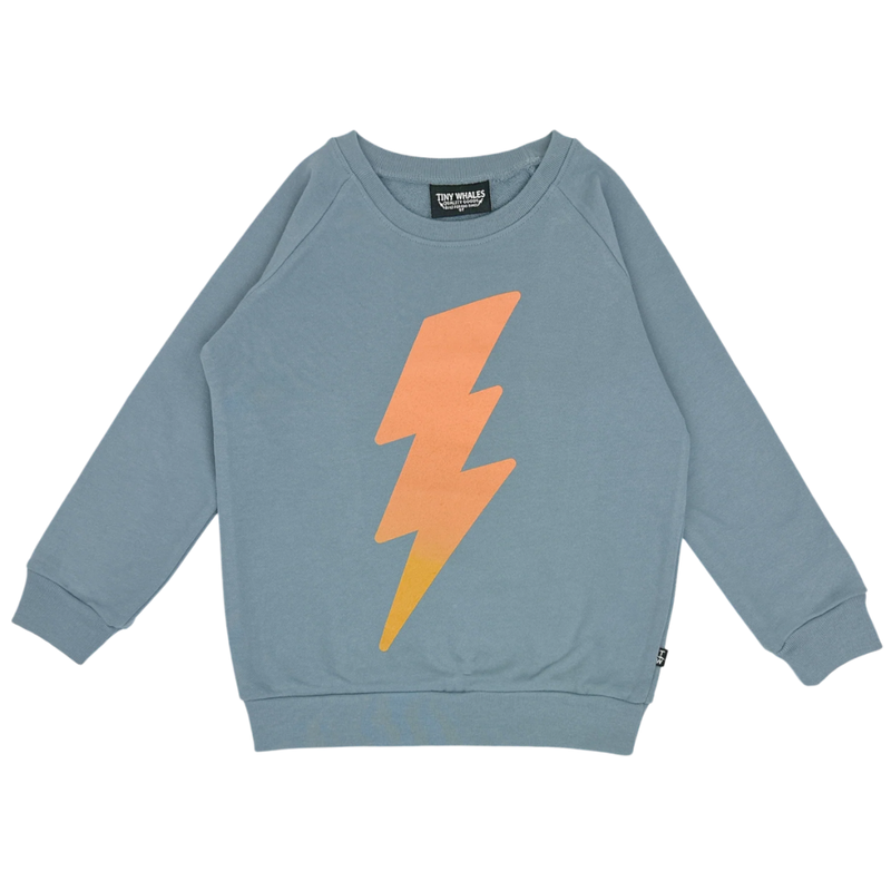 TINY WHALES INC "RAD POWERS" RAGLAN SWEATSHIRT LAKE