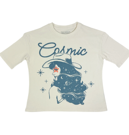 TINY WHALES INC "REACH FOR THE STARS" GIRL SUPER TEE NATURAL