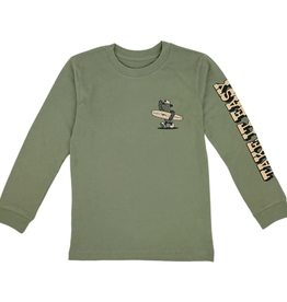 TINY WHALES INC "TAKE IT EASY" L/S SHIRT PINE
