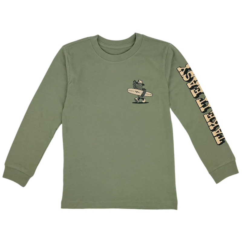TINY WHALES INC "TAKE IT EASY" L/S SHIRT PINE