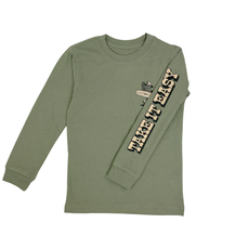 TINY WHALES INC "TAKE IT EASY" L/S SHIRT PINE
