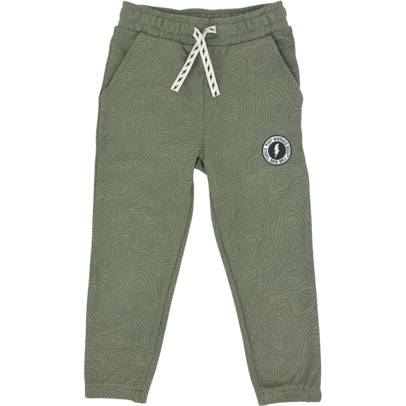 TINY WHALES INC "THE TRAVELER" SWEATPANTS PINE
