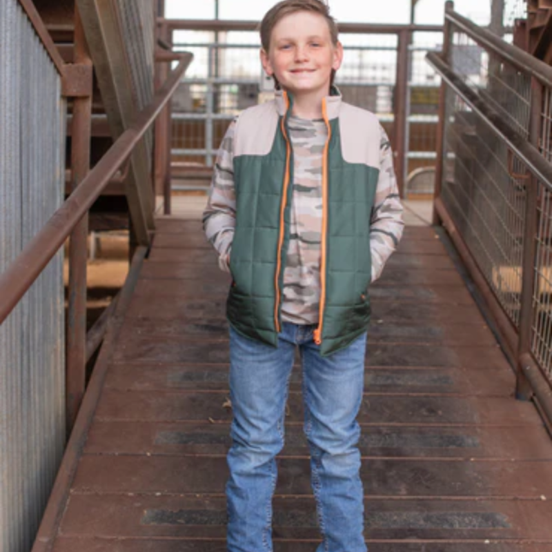 GREEN/KHAKI CLASSIC CAMO VEST