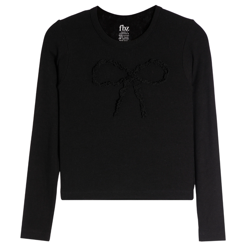 FLOWERS BY ZOE GIRL'S BLACK TOP