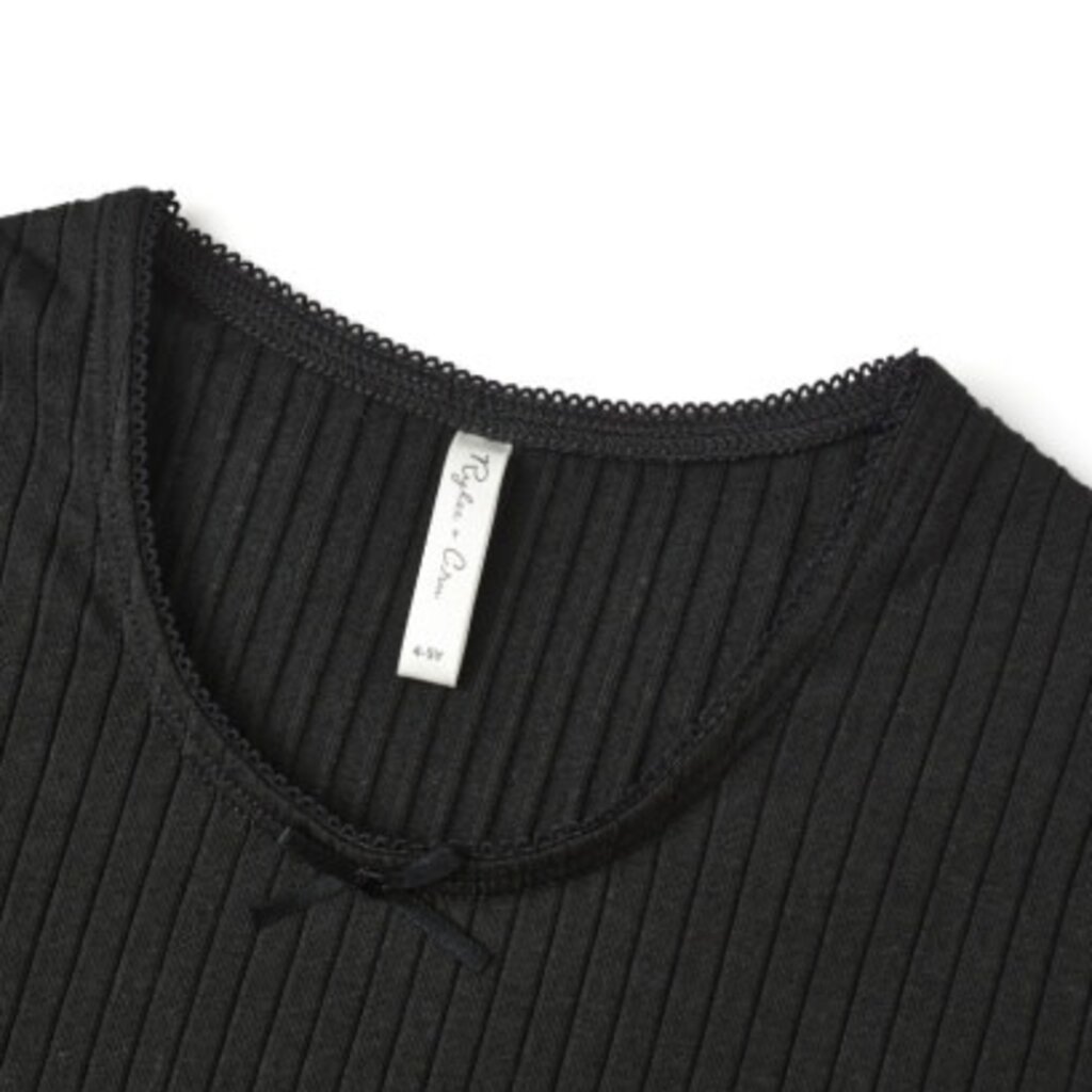 Rylee + Cru Inc. RIBBED LONG SLEEVE || BLACK