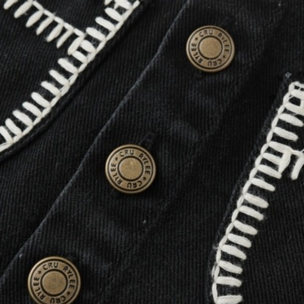 Rylee + Cru Inc. DENVER MINI SKIRT || WASHED BLACK