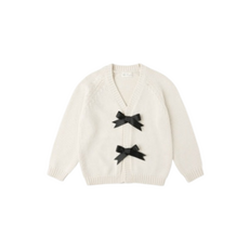 Rylee + Cru Inc. BOW CARDIGAN || NATURAL