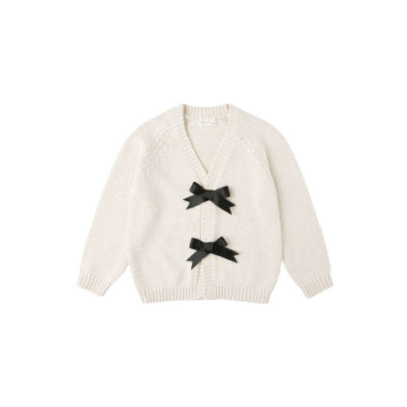 Rylee + Cru Inc. BOW CARDIGAN || NATURAL