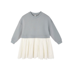 Rylee + Cru Inc. SWEATSHIRT DRESS || DUSTY BLUE