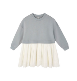 Rylee + Cru Inc. SWEATSHIRT DRESS || DUSTY BLUE