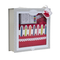 CHILD TO CHERISH Boxed Crayon Apron