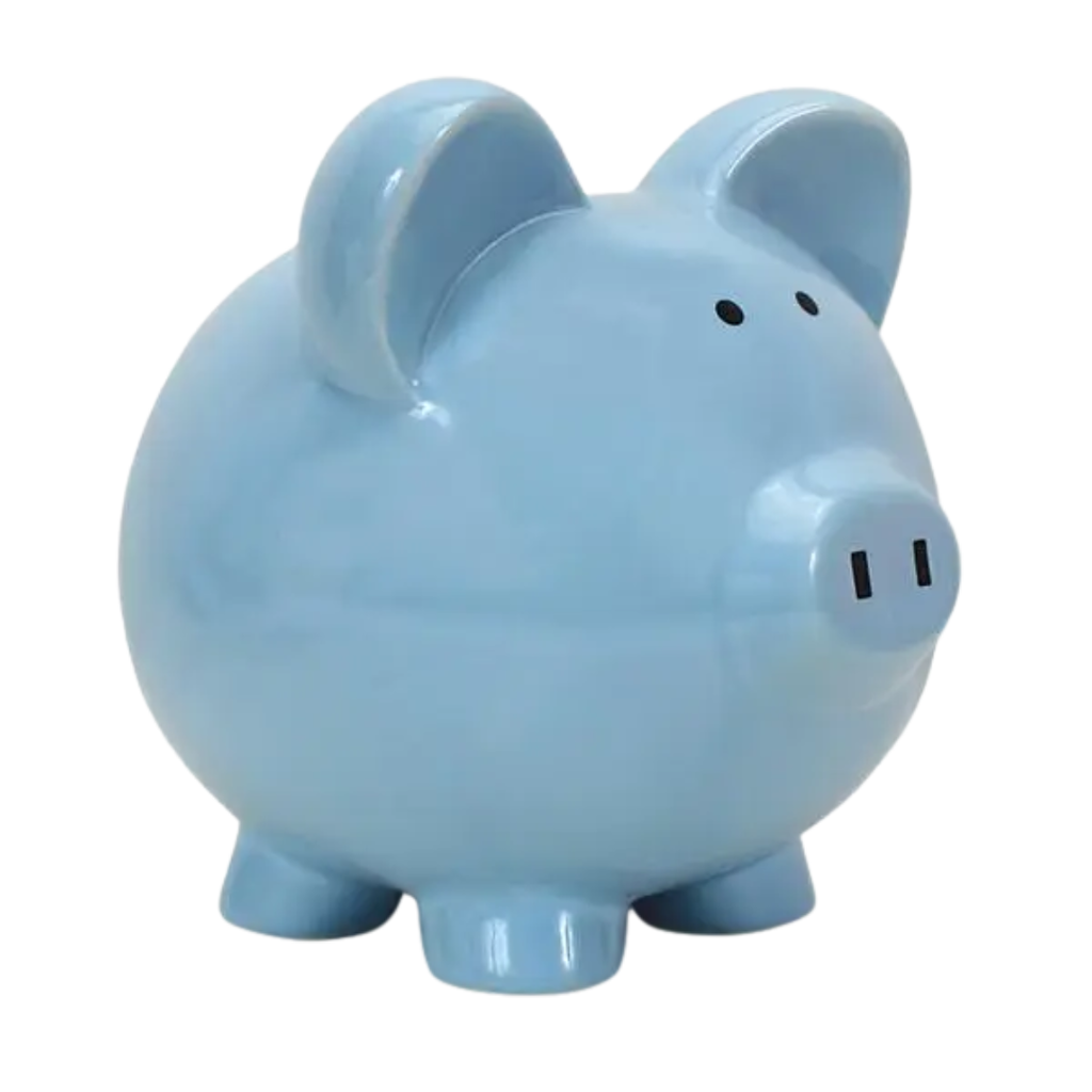 CHILD TO CHERISH Large Piggy Bank Blue